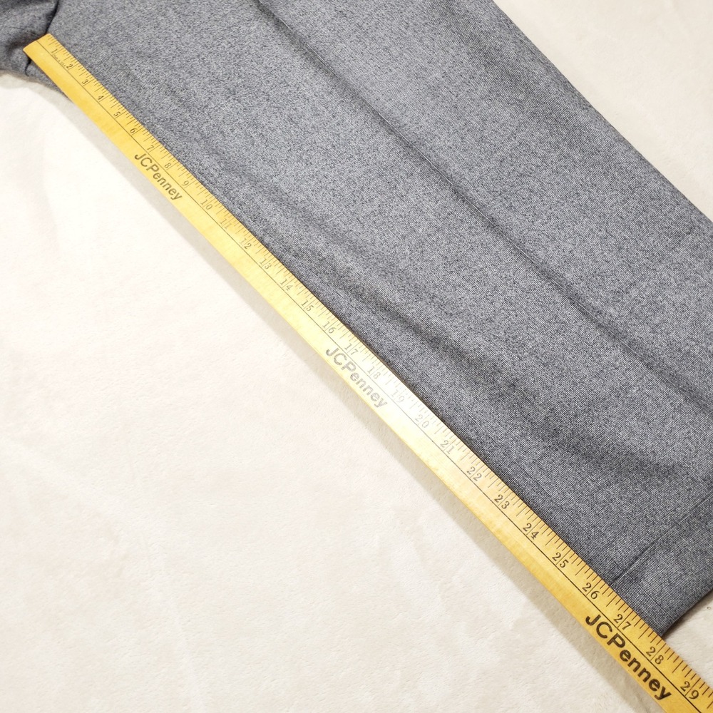 Brooks Brothers Dress Pants Mens 40 Gray Wool Pleated Cuffed Italian Canonico - Picture 6 of 9